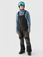 Spodnie narciarskie - Męskie spodnie snowboardowe 4F 4FWAW24TFTRM627 - czarne - miniaturka - grafika 1