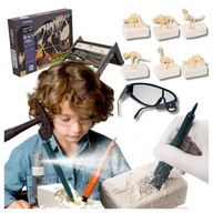 Zabawy w naśladowanie dorosłych - Zestaw Mały Archeolog Wykopaliska Dinozaury 6W1 Duża Zabawka Edukacyjna - miniaturka - grafika 1