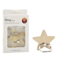 Pozostałe akcesoria do telefonów - UCHWYT TELEFONU STOJAK GWIAZDA ZŁOTY UNIWERSALNY VEGA NA RĘKĘ RING HOLDER - miniaturka - grafika 1