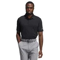 Koszulki męskie - adidas Golf męska koszulka polo 2021 Ultimate365 Solid Performance Stretch, Czarny, M - miniaturka - grafika 1