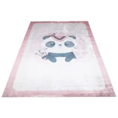 Dywany dla dzieci - Różowy dywan dziecięcy z misiem indianką R3-K92 - miniaturka - grafika 1