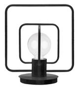 Lampy stojące - Sigma Aura Kwadrat lampka stołowa 1-punktowa czarna/biała 50082 - miniaturka - grafika 1