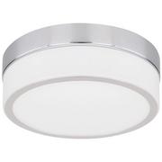 Lampy sufitowe - Globo Lighting LAMPA sufitowa LEGANA 41501-12 metalowa OPRAWA plafon do łazienki LED 12W 4000K okrągły IP44 biały chrom - miniaturka - grafika 1