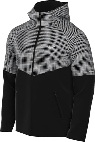 Nike Damska kurtka Therma-Fit Repel Sphere Miler Water-Repellent, Black/Reflective Silver, M