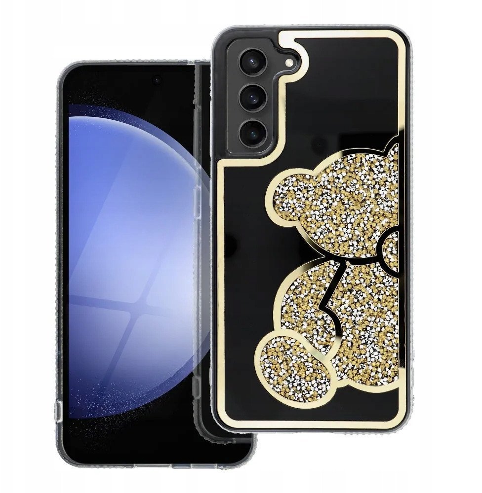 Futerał TEDDY BEAR do SAMSUNG S25 Edge złoty