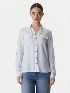 Koszule damskie - Vero Moda Koszula Bumpy 10275283 Niebieski Regular Fit - miniaturka - grafika 1