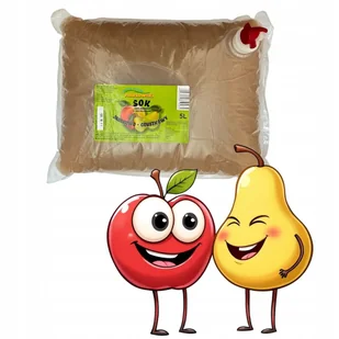 Sok 100% Jabłko - Gruszka 5 Litrów - Z Rodzinnej Tłoczni Z Małopolski - Soki i napoje niegazowane - miniaturka - grafika 1