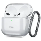 Akcesoria do słuchawek - Etui na słuchawki TECH-PROTECT FlexAir do Apple Airpods 4 Przezroczysty - miniaturka - grafika 1