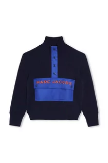 Swetry dla dziewczynek - Marc Jacobs sweter dziecięcy kolor granatowy - grafika 1