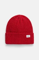 Czapki damskie - Pepe Jeans czapka WENEBA HAT kolor czerwony z grubej dzianiny PL040355 - miniaturka - grafika 1