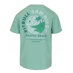 PITBULL KOSZULKA Light Weight 170 Basic Planet Surf '25 - Jasnomiętowa - Odzież taktyczna i umundurowanie - miniaturka - grafika 1