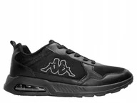 Sneakersy męskie - Buty męskie sportowe sneakersy czarne Kappa Turpin 243395-1116 40 - miniaturka - grafika 1
