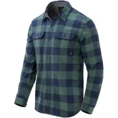 Koszule męskie - Koszula Helikon Greyman Shirt - Moss Green Checkered - miniaturka - grafika 1
