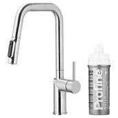 Baterie kuchenne - KFA Armatura DUERO PURE STYLE PULL-OUT 6623-314-22 Inox Stal nierdzewna - miniaturka - grafika 1