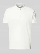 Koszulki męskie - Koszulka polo z krótkim zamkiem błyskawicznym - miniaturka - grafika 1