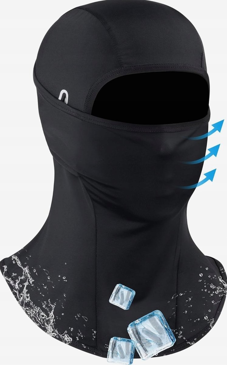 KOMINIARKA CZARNA UNISEX SPORTOWA ODDYCHAJĄCA ELASTYCZNA LETNIA