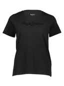 Koszulki i topy damskie - Pepe Jeans Koszulka w kolorze czarnym - miniaturka - grafika 1