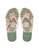 Klapki i japonki damskie - Roxy Japonki ARJL100683 Różowy - miniaturka - grafika 1