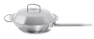 Woki - Fissler FISSLER Original-Profi Collection Wok z metalową pokrywką i długim uchwytem 30 cm 84 833 30 + 20 zł na pierwsze zakupy 84 833 30 - miniaturka - grafika 1