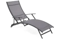 Leżaki ogrodowe - Leżak ogrodowy metalowy Summer Grey / Window Grey - miniaturka - grafika 1