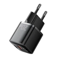 Ładowarki do telefonów - Ładowarka USB-C+USB-A 20W Essager GaN (czarna) - miniaturka - grafika 1