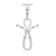 Kable USB - Devia kabel uniwersalna smycz 2w1 PD USB-C - Lightning 1,6 m 27W lawendowy z regulacją długości - miniaturka - grafika 1