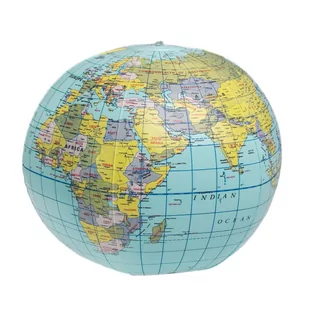 Globus dmuchany Rex London World Map - Materace dmuchane i koła do pływania - miniaturka - grafika 1