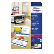 Etykiety do drukarek - Avery Zweckform Wizytówki Quick&Clean 85x54mm 250 szt. 220 g satynowane śnieżnobiałe Zweckform PROMOCJA! AVE-C32016-25 - miniaturka - grafika 1