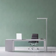 Lampy stojące - Lampa stojąca LED MAULjaval, srebrna, stojak - miniaturka - grafika 1