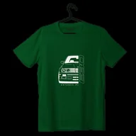 Odzież do sportów motorowych - T-shirt koszulka przód BMW E30 zielona-3XL - miniaturka - grafika 1