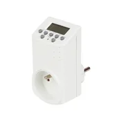 Programatory czasowe - Programator czasowy cyfrowy tygodniowy biały Duwi - miniaturka - grafika 1