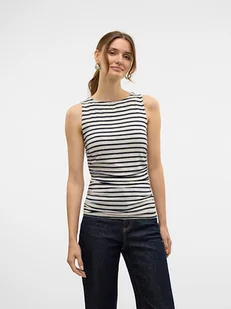 Vero Moda Top w kolorze biało-czarnym - Koszulki i topy damskie - miniaturka - grafika 1