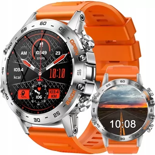 Smartwatch męski z funkcją rozmów ciśnienie puls polskie menu kardio / dwa paski - JG Smart K52 - Smartwatch - miniaturka - grafika 1