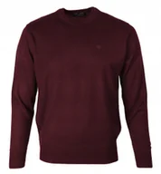 Swetry męskie - SWETER Męski Klasyczny Gładki BORDOWY XL Pako Jeans - miniaturka - grafika 1