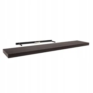 Półka ścienna samowisząca Fs 118x23 Wenge - Półki do salonu - miniaturka - grafika 1
