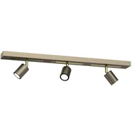 Lampy sufitowe - Efektowna, złota listwa sufitowa z reflektorami LX 1671 z serii RODEZ - miniaturka - grafika 1