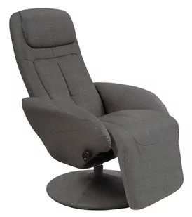 Fotel wypoczynkowy OPTIMA 2 recliner popielaty tkanina - Fotele - miniaturka - grafika 1