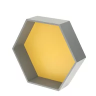 Półki i regały dla dzieci - Yellow Tipi Półka Honeycomb yellow 45x35x15cm - miniaturka - grafika 1