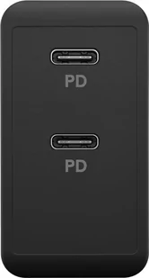 Ładowarka sieciowa 2x USB-C 36W PD Goobay CZARNA - Ładowarki do telefonów - miniaturka - grafika 3