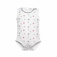 Body dla niemowląt - Body niemowlęce bez rękawów, białe, rybki/Olimpias - miniaturka - grafika 1