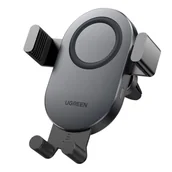 Uchwyty samochodowe do telefonów - Ugreen samochodowa ładowarka bezprzewodowa Qi 15W uchwyt samochodowy do telefonu na kratkę wentylacji czarny (40118 C - miniaturka - grafika 1