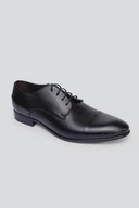 Moda i Uroda OUTLET - Czarne buty skórzane 00127C90DNA - miniaturka - grafika 1
