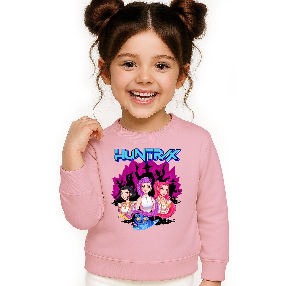 BLUZA DZIECIĘCA KPOP DEMON HUNTERS HUNTRIX 104 BAWEŁNIANA JAKOŚĆ