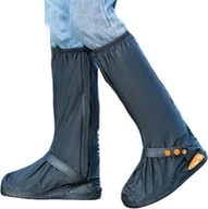 Skarpetki dla dzieci - INF Wysokie nakładki na buty przeciwdeszczowe, wodoodporne, antypoślizgowe, 1 para Czarny XL - miniaturka - grafika 1