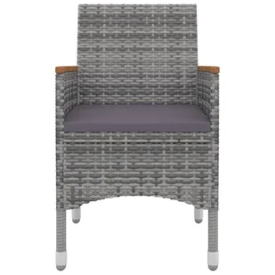 5-cz. zestaw mebli ogrodowych z poduszkami, rattan PE i szkło - Meble ogrodowe - miniaturka - grafika 5