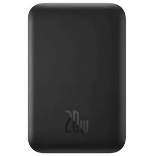 Baseus Magnetic wspiera ładowanie MagSafe - 6000mAh LCD Quick Charge PD 20W PPCX050001 czarny - Powerbanki - miniaturka - grafika 1