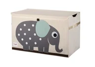 Pojemniki łazienkowe - 3 Sprouts 3 SPROUTS Zamykany kuferek na zabawki Elephant - miniaturka - grafika 1
