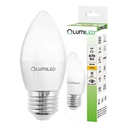 Żarówki LED - Lumiled Żarówka LED E27 5W świeca 470LM biała ciepla LUMILED - miniaturka - grafika 1