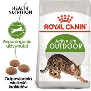 Sucha karma dla kotów - Royal Canin Active Life Outdoor 10kg sucha karma dla kotów - miniaturka - grafika 1