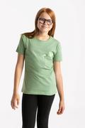 Bluzki dla dziewczynek - Koszulka z bawełny organicznej T-CAT JUNIOR - Volcano - miniaturka - grafika 1